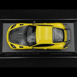 Porsche 718 Cayman GT4 RS Weissach Package Typ 982 2021 Gelb / Schwarz 1/43 Minichamps 413069712