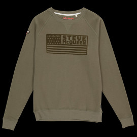 Steve McQueen Sweatshirt Le Mans Khaki Grün - Herren SQ241SSM03-324