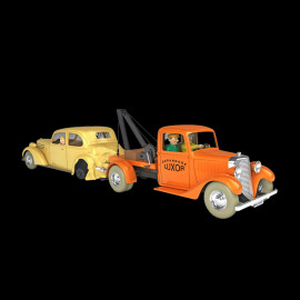 Duo Tintin Luxor tow truck / The wrecked car - The Crab With The Golden Claws 1/24 29960-29961