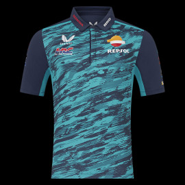 Polo Honda Repsol HRC Moto GP Renewable fuel Bleu Iris noir / Turquoise TU8090RE-177 - Mixte