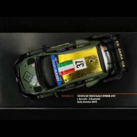 Toyota Yaris WRC Nr 37 Platz 14. Schweden Rally 2023 Lorenzo Bertelli 1/43 Ixo RAM896