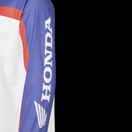 Honda T-shirt Lange Ärmel HRC Moto GP Fanwear Weiß / Blau / Rot TM6858-267 - Unisex