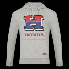 Honda Sweatshirt HRC Moto GP Hoodie Fanwear Heather Grey TM6856-224 - Unisex