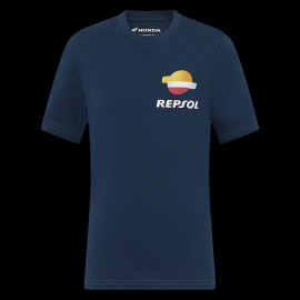 Repsol Honda T-shirt HRC Moto GP World Champions Pageantblau TJ6853-190 - Kinder
