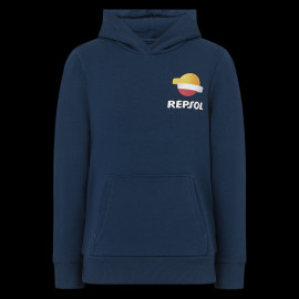 Repsol Honda Sweatshirt HRC Moto GP Kapuzenjacke World Champions Pageantblau TJ6852-190 - Kinder