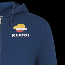 Repsol Honda Sweatshirt HRC Moto GP Kapuzenjacke 30 Years Racing Pageantblau TM6854-190 - Unisex