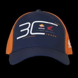 Repsol Honda Cap HRC Racing Moto GP 30 Years Blau / Orange TU6844-267 - Unisex