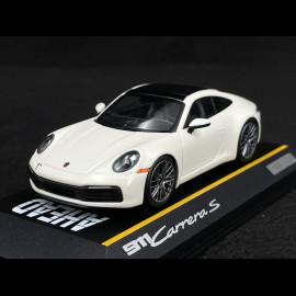 Porsche 911 Carrera S AHEAD Typ 992 2022 Weiß / Schwarz 1/43 Minichamps WAP0200410SKAE