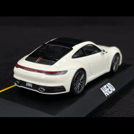 Porsche 911 Carrera S Type 992 2022 White / Black 1/43 Minichamps WAP0200410SKAE