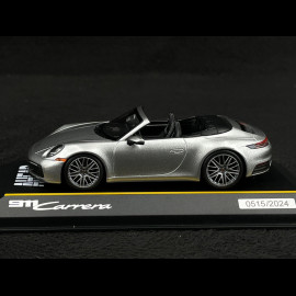 Porsche 911 Carrera Cabriolet AHEAD Typ 992 2022 Silbergrau 1/43 Minichamps WAP0200420SKAE