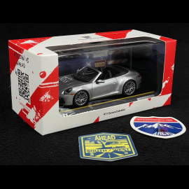 Porsche 911 Carrera Cabriolet AHEAD Typ 992 2022 Silbergrau 1/43 Minichamps WAP0200420SKAE