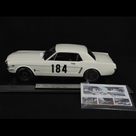 Ford Mustang Coupé N° 184 11th Rallye Monte Carlo 1966 A man and a woman Movie 1/18 Norev 182801