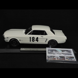 Ford Mustang Coupé Nr 184 Platz 11. Rallye Monte Carlo 1966 Ein Mann und eine Frau Film 1/18 Norev 182801