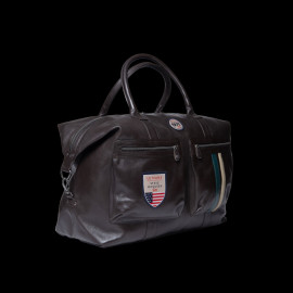 Sehr Große Ledertasche Steve McQueen 24H Du Mans Dean Dunkelbraun 27278-0199