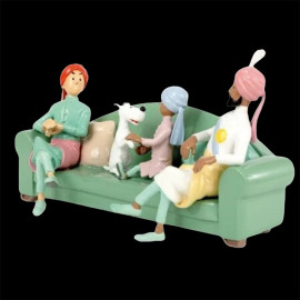 Tim und Struppi Figur - Die Couchszene - Die Zigarren des Pharaos 8 cm 29263