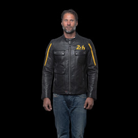 24h Le Mans leather jacket Lagache Black - Men 27271-1504