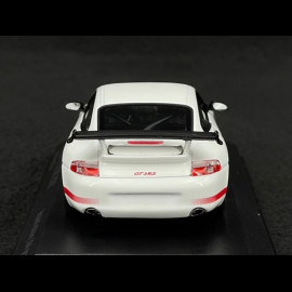 Porsche 911 GT3 RS Type 996 2003 Carraraweiß / Indischrot Streifen 1/43 Minichamps 403062028