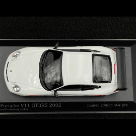 Porsche 911 GT3 RS Type 996 2003 Carraraweiß / Indischrot Streifen 1/43 Minichamps 403062028