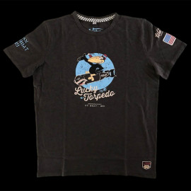 T-shirt Crow Lucky Torpedo US Navy Carbon black 17101 - Men