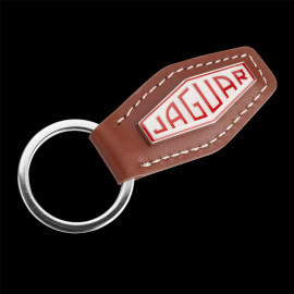 Jaguar Schlüsselanhänger Heritage Classic Pastille Leder Braun 50JDKR923BNA