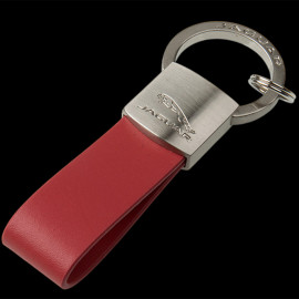 Jaguar Schlüsselanhänger Heritage Logo Schleife Leder Rot 50JDKR915RDA