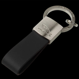 Jaguar Schlüsselanhänger Heritage Logo Schleife Leder Schwarz 50JKRALLK