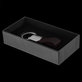 Jaguar Schlüsselanhänger Heritage Logo Schleife Leder Schwarz 50JKRALLK
