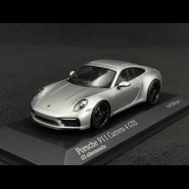 Porsche 911 Carrera Cabriolet Type 992 2019 Silver grey metallic 1/43 Minichamps 410063004