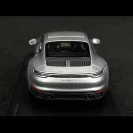 Porsche 911 Carrera Cabriolet Type 992 2019 Silver grey metallic 1/43 Minichamps 410063004