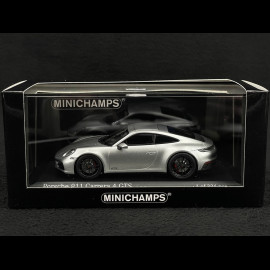 Porsche 911 Carrera Cabriolet Type 992 2019 Silver grey metallic 1/43 Minichamps 410063004