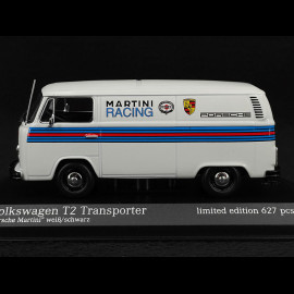 Volkswagen Bulli T2 Transporter "Porsche Martini Racing" 1972 Weiß / Martini Streifen 1/43 Minichamps 943053067