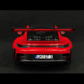 Porsche 911 GT3 RS Weissach Package Type 992 2022 Guards Red 1/18 Norev 187365