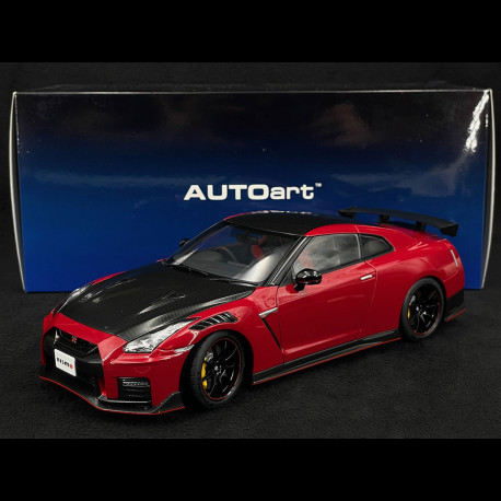 Nissan GT R Nismo 2022 Typ R35 Vibrant Rot Schwarz 1 18 AutoArt 77502 Elfershop