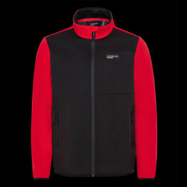 Porsche Jacke Motorsport 5 Softshell Schwarz / Rot WAP159RMSF - herren
