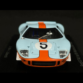 Ford GT40 n° 5 Sieger 6h Watkins Glen 1968 Jacky Ickx 1/43 Spark US253