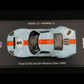 Ford GT40 n° 6 2nd 6h Watkins Glen 1968 1/43 Spark US254