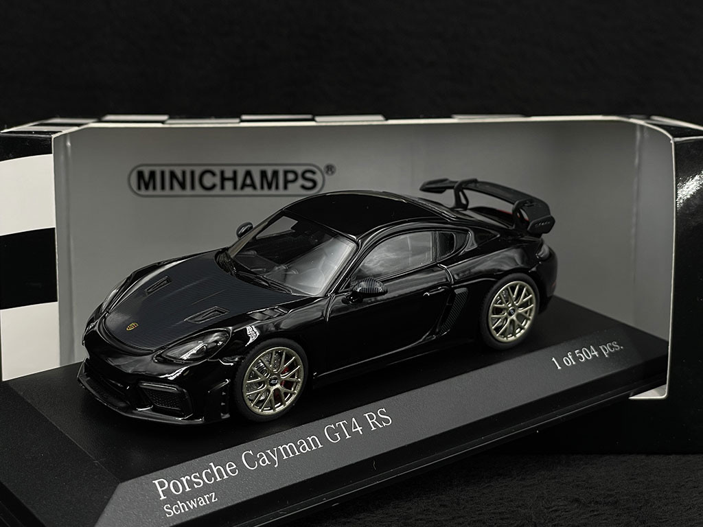 Porsche 718 Cayman GT4 RS 2021 Black 1/43 Minichamps 410069700 