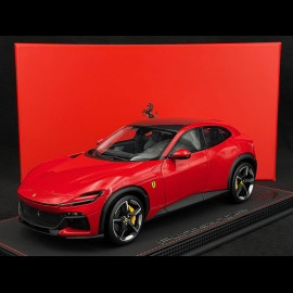 Ferrari Purosangue Carbon Roof 2023 Rosso Corsa 322 Red / Black 1/18 BBR P18219BCF