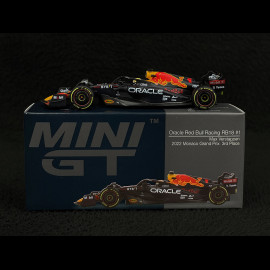 Max Verstappen Red Bull RB18 n° 1 3rd GP Monaco 2022 F1 1/64 Mini GT MGT00550-L