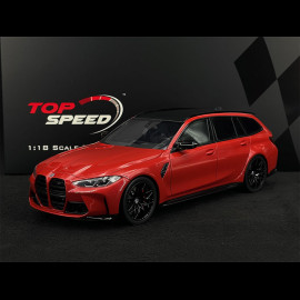 BMW M3 Competition Touring 2023 Toronto Red 1/18 Top Speed TS0470