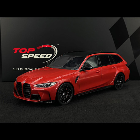 BMW M3 Competition Touring 2023 Toronto Red 1/18 Top Speed TS0470