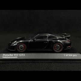 Porsche 911 GT3 type 991 Mk II 2017 metallic black 1/43 Minichamps 410066021