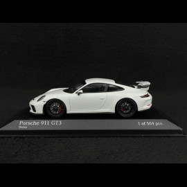 Porsche 911 GT3 type 991 Mk II 2017 white 1/43 Minichamps 410066025