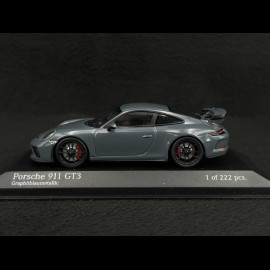 Porsche 911 GT3 type 991 Mk II 2017 graphite blue metallic 1/43 Minichamps 413066031