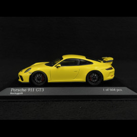 Porsche 911 GT3 type 991 Mk II 2017 racing yellow 1/43 Minichamps 410066020
