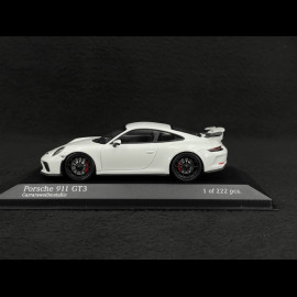 Porsche 911 GT3 typ 991 Mk II 2017 carraraweiß metallic 1/43 Minichamps 413066030