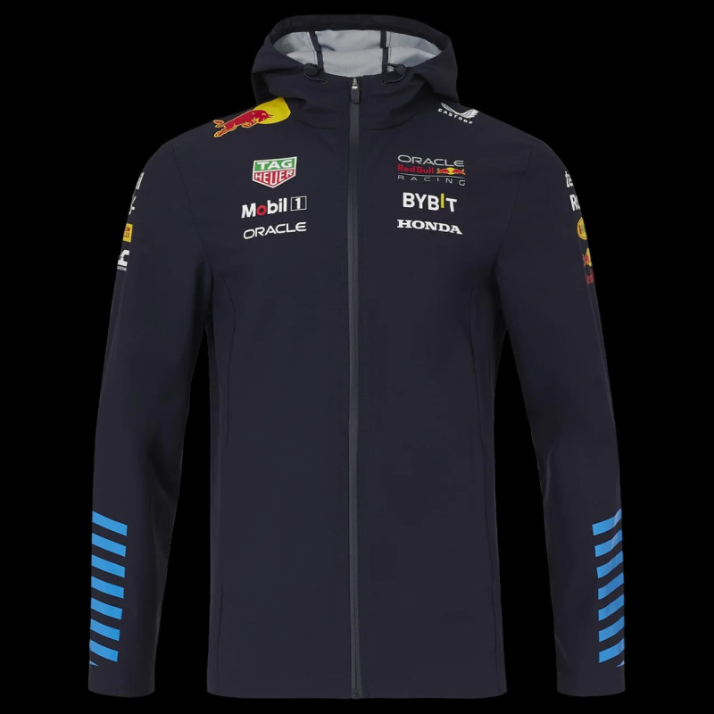 Red Bull Jacket F1 Team Verstappen Pérez Rain Jacket Night Blue TU5284-190 - Unisex