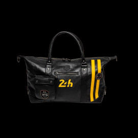 Large 24h Le Mans Bag 1959 Leather 48h Gaston Black 27267-3046