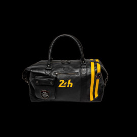 Large 24h Le Mans Bag 1959 Leather 48h Gaston Black 27267-3046