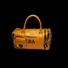 Large 24h Le Mans Bag 1959 Leather 48h Gaston Yellow 27267-2038